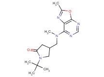 1-tert-butyl-4-{[methyl(2-methyl[1,3]oxazolo[5,4-d]pyrimidin-7-yl)amino]methyl}pyrrolidin-2-one