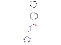 N-[2-(1H-pyrazol-1-yl)ethyl]-4-(3-pyrrolidinyl)benzamide hydrochloride