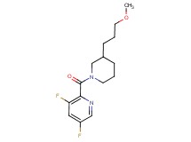 3,5-difluoro-2-{[3-(3-methoxypropyl)-1-piperidinyl]carbonyl}pyridine