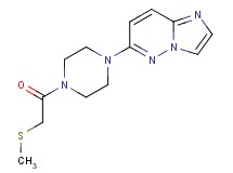 6-{4-[(methylthio)acetyl]piperazin-1-yl}imidazo[1,2-b]pyridazine