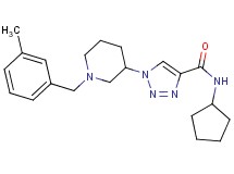 N-cyclopentyl-1-[1-(3-methylbenzyl)-3-piperidinyl]-1H-1,2,3-triazole-4-carboxamide
