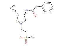 N-{rel-(3R,4S)-4-cyclopropyl-1-[2-(methylsulfonyl)ethyl]-3-pyrrolidinyl}-2-phenylacetamide hydrochloride