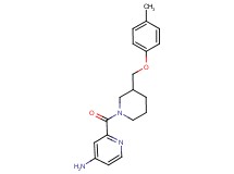 2-({3-[(4-methylphenoxy)methyl]piperidin-1-yl}carbonyl)pyridin-4-amine