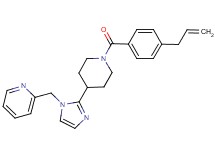 2-({2-[1-(4-allylbenzoyl)-4-piperidinyl]-1H-imidazol-1-yl}methyl)pyridine