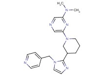 N,N-dimethyl-6-{3-[1-(4-pyridinylmethyl)-1H-imidazol-2-yl]-1-piperidinyl}-2-pyrazinamine