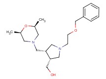 ((3R*,4S*)-1-[2-(benzyloxy)ethyl]-4-{[(2R*,6S*)-2,6-dimethylmorpholin-4-yl]methyl}pyrrolidin-3-yl)methanol