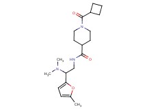 1-(cyclobutylcarbonyl)-N-[2-(dimethylamino)-2-(5-methyl-2-furyl)ethyl]-4-piperidinecarboxamide