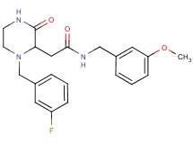 2-[1-(3-fluorobenzyl)-3-oxo-2-piperazinyl]-N-(3-methoxybenzyl)acetamide