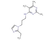 N-[3-(2-ethyl-1H-imidazol-1-yl)propyl]-2,5,6-trimethylpyrimidin-4-amine
