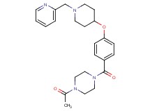 1-acetyl-4-(4-{[1-(2-pyridinylmethyl)-4-piperidinyl]oxy}benzoyl)piperazine