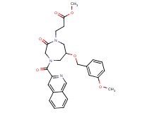 methyl 3-{4-(3-isoquinolinylcarbonyl)-6-[(3-methoxybenzyl)oxy]-2-oxo-1,4-diazepan-1-yl}propanoate