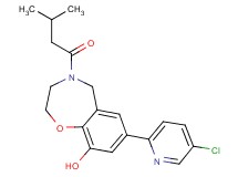 7-(5-chloropyridin-2-yl)-4-(3-methylbutanoyl)-2,3,4,5-tetrahydro-1,4-benzoxazepin-9-ol