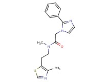 N-methyl-N-[2-(4-methyl-1,3-thiazol-5-yl)ethyl]-2-(2-phenyl-1H-imidazol-1-yl)acetamide