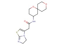 2-(5,6-dihydroimidazo[2,1-b][1,3]thiazol-3-yl)-N-1,9-dioxaspiro[5.5]undec-4-ylacetamide