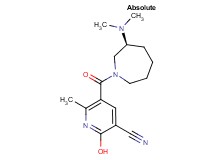 5-{[(3S)-3-(dimethylamino)-1-azepanyl]carbonyl}-2-hydroxy-6-methylnicotinonitrile