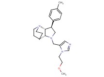 (2R*,3S*,6R*)-5-{[1-(2-methoxyethyl)-1H-imidazol-5-yl]methyl}-3-(4-methylphenyl)-1,5-diazatricyclo[5.2.2.0~2,6~]undecane