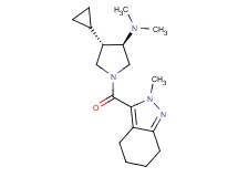 rel-(3R,4S)-4-cyclopropyl-N,N-dimethyl-1-[(2-methyl-4,5,6,7-tetrahydro-2H-indazol-3-yl)carbonyl]-3-pyrrolidinamine hydrochloride