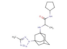 N-cyclopentyl-2-{[3-(5-methyl-2H-tetrazol-2-yl)-1-adamantyl]amino}propanamide