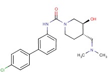 (3S*,4S*)-N-(4'-chlorobiphenyl-3-yl)-4-[(dimethylamino)methyl]-3-hydroxypiperidine-1-carboxamide