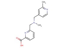 6-({methyl[(2-methylpyridin-4-yl)methyl]amino}methyl)pyridine-2-carboxylic acid