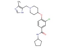 3-chloro-N-cyclopentyl-4-({1-[(4-methyl-1H-imidazol-5-yl)methyl]-4-piperidinyl}oxy)benzamide