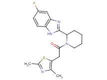 2-{1-[(2,4-dimethyl-1,3-thiazol-5-yl)acetyl]-2-piperidinyl}-5-fluoro-1H-benzimidazole