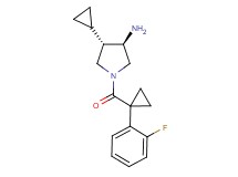 (3R*,4S*)-4-cyclopropyl-1-{[1-(2-fluorophenyl)cyclopropyl]carbonyl}-3-pyrrolidinamine