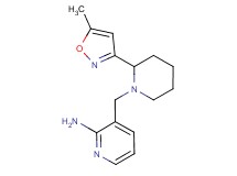 3-{[2-(5-methylisoxazol-3-yl)piperidin-1-yl]methyl}pyridin-2-amine