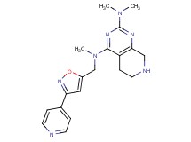 N~2~,N~2~,N~4~-trimethyl-N~4~-[(3-pyridin-4-ylisoxazol-5-yl)methyl]-5,6,7,8-tetrahydropyrido[3,4-d]pyrimidine-2,4-diamine