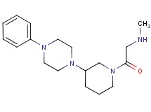 N-methyl-2-oxo-2-[3-(4-phenyl-1-piperazinyl)-1-piperidinyl]ethanamine dihydrochloride