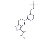 N-methyl-5-[4-(3,3,3-trifluoropropyl)pyrimidin-2-yl]-4,5,6,7-tetrahydro-2H-pyrazolo[4,3-c]pyridine-3-carboxamide