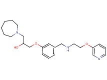 1-(1-azepanyl)-3-[3-({[2-(3-pyridinyloxy)ethyl]amino}methyl)phenoxy]-2-propanol