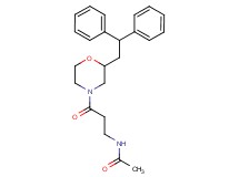 N-{3-[2-(2,2-diphenylethyl)-4-morpholinyl]-3-oxopropyl}acetamide