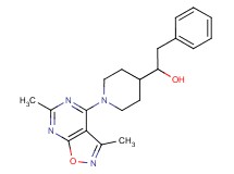 1-[1-(3,6-dimethylisoxazolo[5,4-d]pyrimidin-4-yl)-4-piperidinyl]-2-phenylethanol