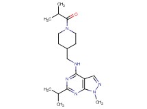 N-[(1-isobutyryl-4-piperidinyl)methyl]-6-isopropyl-1-methyl-1H-pyrazolo[3,4-d]pyrimidin-4-amine