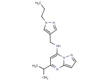 5-isopropyl-N-[(1-propyl-1H-pyrazol-4-yl)methyl]pyrazolo[1,5-a]pyrimidin-7-amine