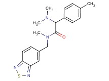 N-(2,1,3-benzothiadiazol-5-ylmethyl)-2-(dimethylamino)-N-methyl-2-(4-methylphenyl)acetamide