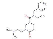 1-[2-(dimethylamino)ethyl]-N-ethyl-6-oxo-N-(4-pyridinylmethyl)-3-piperidinecarboxamide