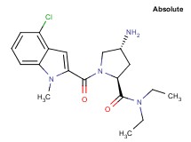 (4R)-4-amino-1-[(4-chloro-1-methyl-1H-indol-2-yl)carbonyl]-N,N-diethyl-L-prolinamide