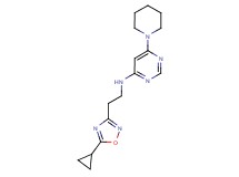 N-[2-(5-cyclopropyl-1,2,4-oxadiazol-3-yl)ethyl]-6-piperidin-1-ylpyrimidin-4-amine
