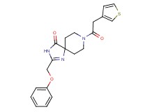2-(phenoxymethyl)-8-(3-thienylacetyl)-1,3,8-triazaspiro[4.5]dec-1-en-4-one