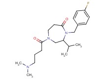 1-[4-(dimethylamino)butanoyl]-4-(4-fluorobenzyl)-3-isopropyl-1,4-diazepan-5-one