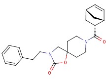 8-[(1R*,2R*,4R*)-bicyclo[2.2.1]hept-5-en-2-ylcarbonyl]-3-(2-phenylethyl)-1-oxa-3,8-diazaspiro[4.5]decan-2-one