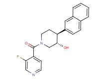 (3S*,4S*)-1-(3-fluoroisonicotinoyl)-4-(2-naphthyl)piperidin-3-ol