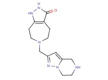 6-(4,5,6,7-tetrahydropyrazolo[1,5-a]pyrazin-2-ylmethyl)-1,4,5,6,7,8-hexahydropyrazolo[3,4-d]azepin-3(2H)-one dihydrochloride