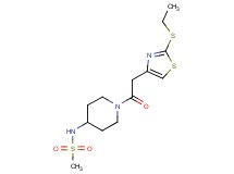 N-(1-{2-[2-(ethylthio)-1,3-thiazol-4-yl]acetyl}piperidin-4-yl)methanesulfonamide