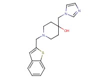 1-(1-benzothien-2-ylmethyl)-4-(1H-imidazol-1-ylmethyl)piperidin-4-ol