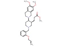 methyl 3-[(3S*,4R*)-1-[2-(allyloxy)benzyl]-4-(6,7-dimethoxy-3,4-dihydro-2(1H)-isoquinolinyl)-3-piperidinyl]propanoate