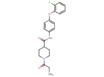 N-[4-(2-fluorophenoxy)phenyl]-1-propionyl-4-piperidinecarboxamide