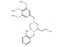 2-[1-(2-methylbenzyl)-4-(3,4,5-trimethoxybenzyl)-2-piperazinyl]ethanol